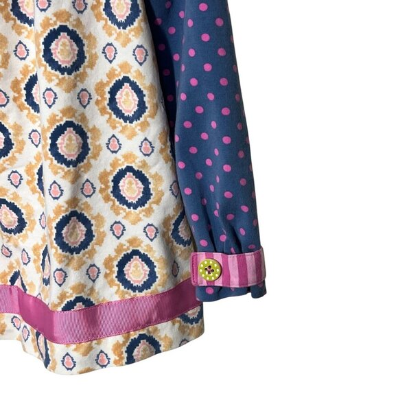 Matilda Jane Girls Long Sleeve Tunic Top With Button Back & Pink Polka Size 4 - Picture 2 of 7